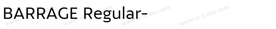 BARRAGE Regular字体转换
